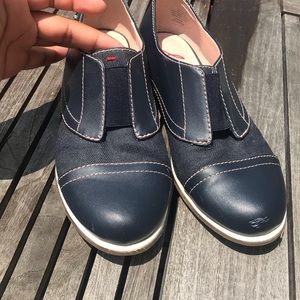Navy blue loafers